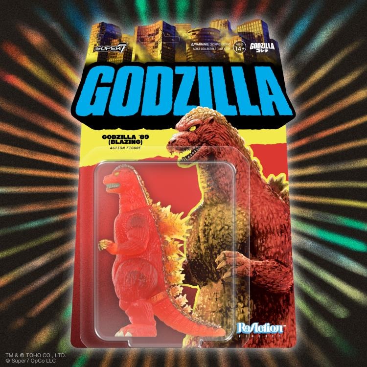 Godzilla (1989) - ReAction - Blazing Godzilla - Action & Toy Figures -  Super7