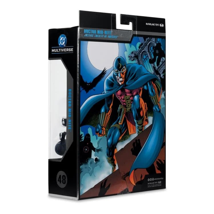 DC Multiverse Collector Edition - Justice Society of America - Doctor Mid-Nite - Platinum / Chase - Collectables > Action Figures > toys -  McFarlane Toys