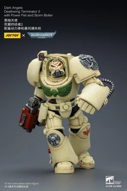 JoyToy - Warhammer 40K - Dark Angels - Terminator (Ver. 2) with Power Fist and Storm Bolter 1/18 Scale Action Figure