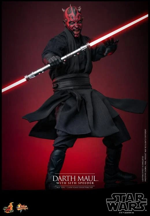 Star Wars: The Phantom Menace - Darth Maul With Sith Speeder 1/6th Scale Collectible Figure Set - MMS749 - Collectables > Action Figures > toys -  Hot Toys