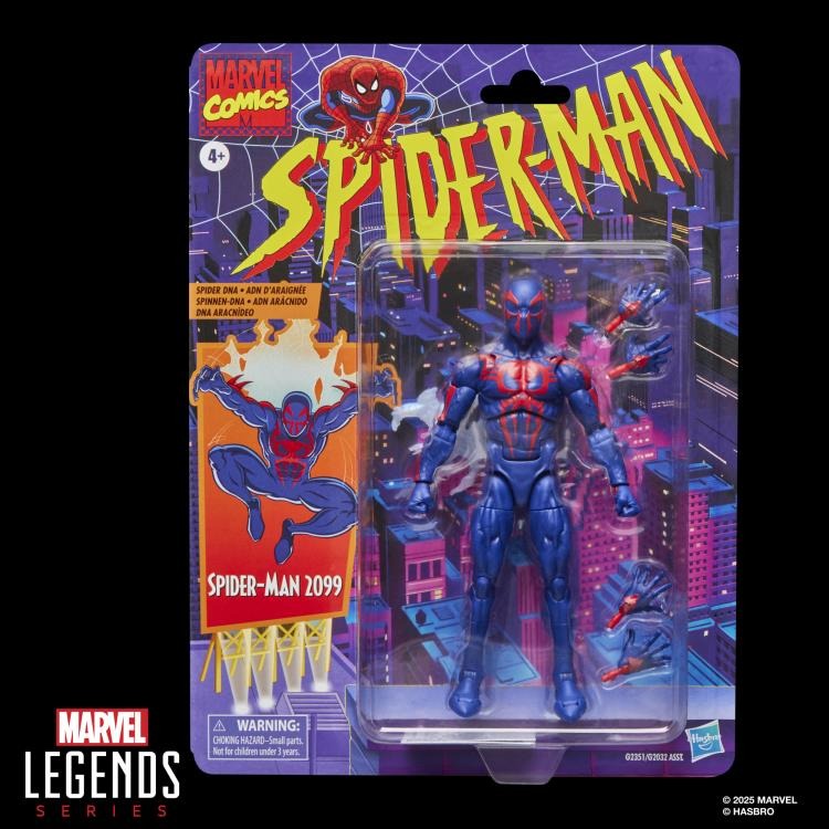 Marvel Legends Series - Retro Cardback Spider-man - Spider-Man 2099 ( Preorder Feb 2026) - Collectables > Action Figures > toys -  Hasbro