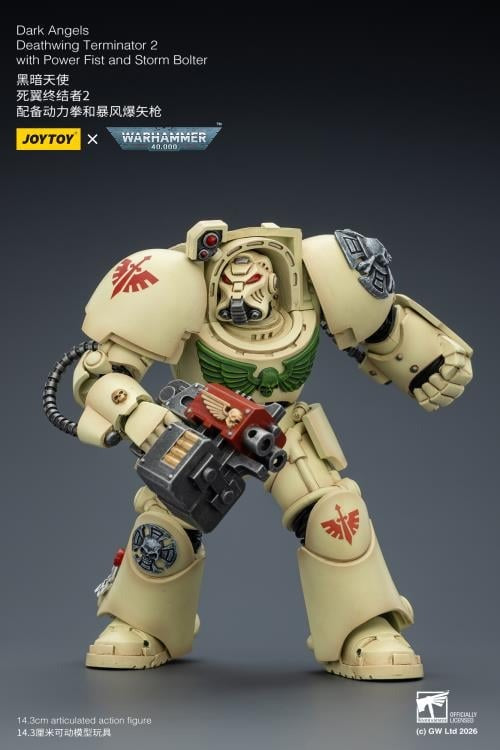 JoyToy - Warhammer 40K - Dark Angels - Terminator (Ver. 2) with Power Fist and Storm Bolter 1/18 Scale Action Figure