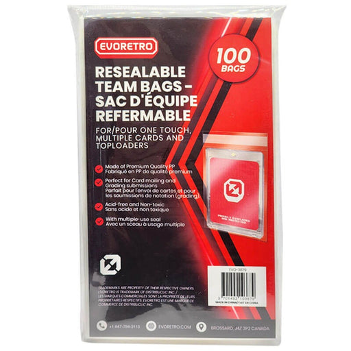 EVORETRO - Team bag - for cards Team good for Shipping Sport card, Pokemon or TCG - accessory -  EVORETRO