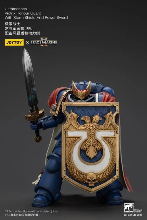 Warhammer 40K - Ultramarines - Victrix Honour Guard with Storm Shield and Power Sword - Collectables > Action Figures > toys -  Joy Toy