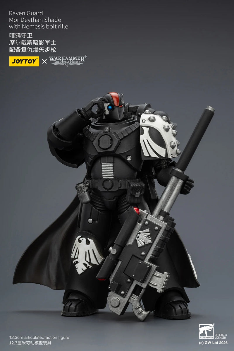 JoyToy - Warhammer: The Horus Heresy Raven Guard Mor Deythan Shade with Nemesis Bolt Rifle 1/18 Scale Action Figure
