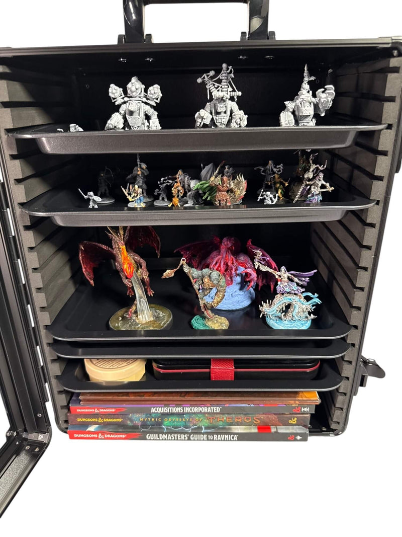 EVORETRO - Miniatures Display Case with 5 Magnetic Trays