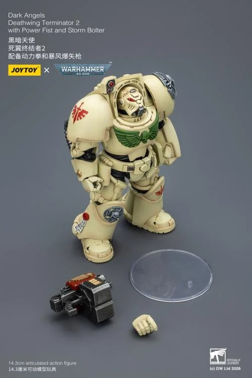 JoyToy - Warhammer 40K - Dark Angels - Terminator (Ver. 2) with Power Fist and Storm Bolter 1/18 Scale Action Figure