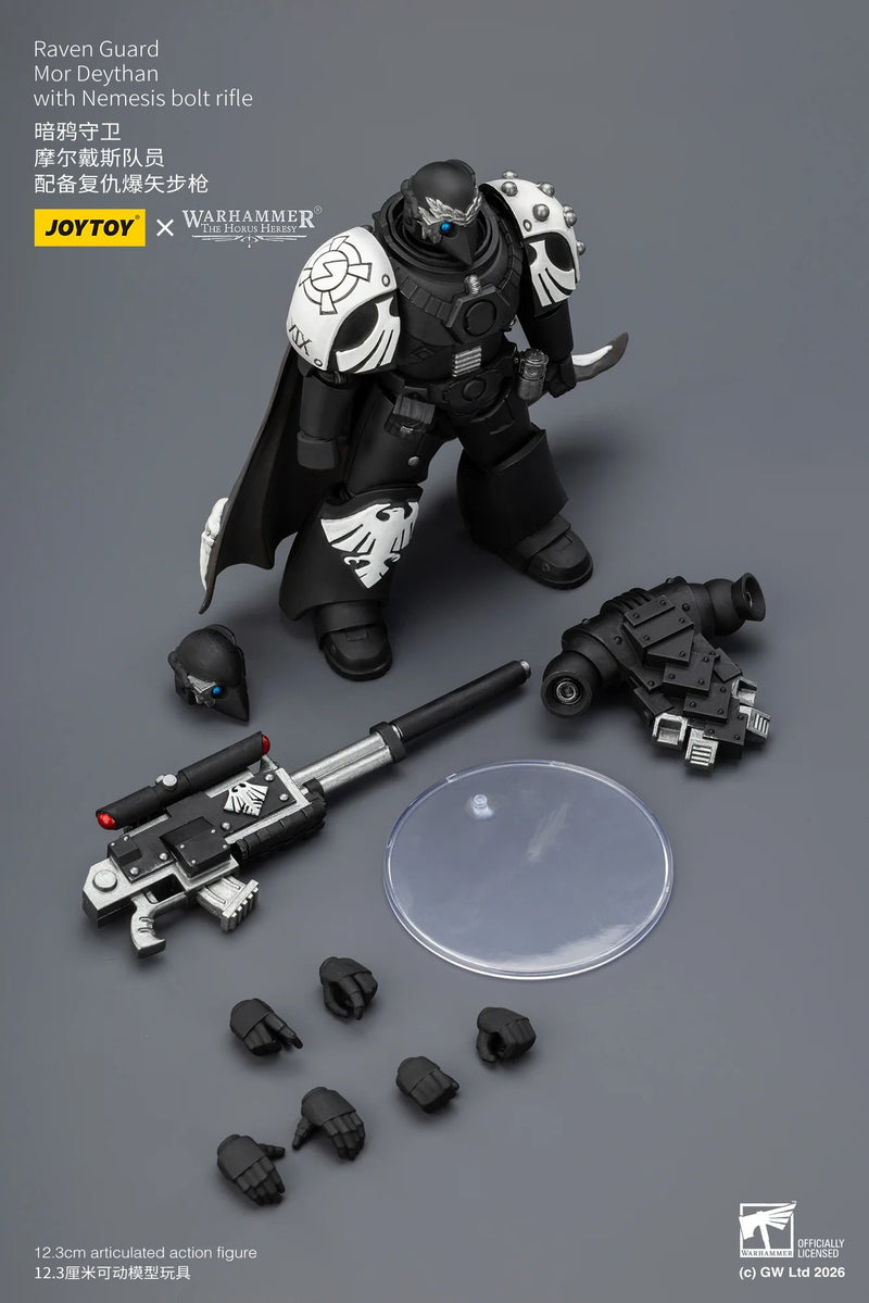 JoyToy - Warhammer: The Horus Heresy Raven Guard Mor Deythan with Nemesis Bolt Rifle 1/18 Scale Action Figure