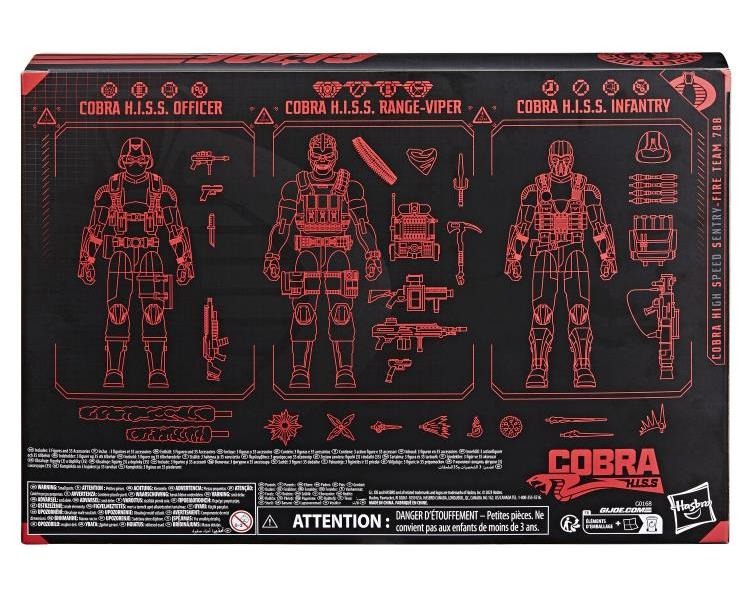G.I. Joe Classified Series #110 Cobra H.I.S.S. Fire Team 788 (Subpar Packaging)