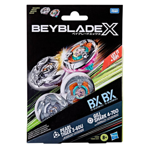 Beyblade X Gill Shark 4-70O & Pearl Tiger 3-60U Dual Pack - Collectables > Action Figures > toys -  Hasbro