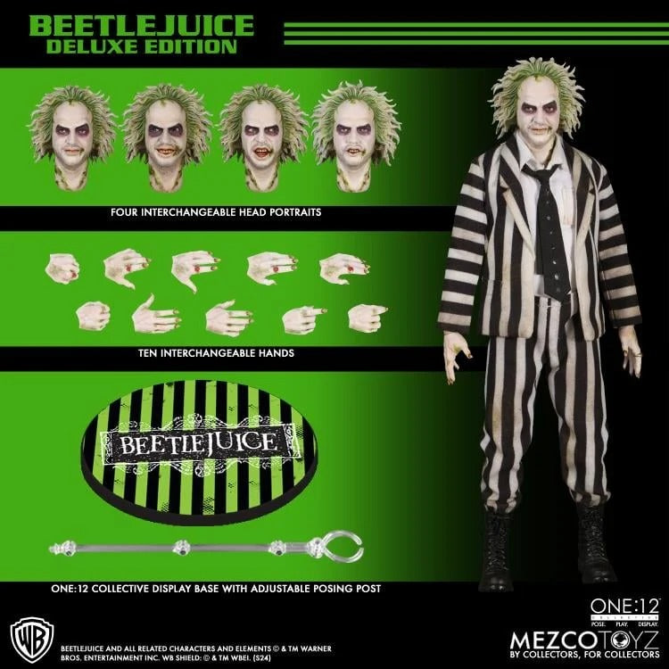 Beetlejuice (1988) - One:12 Collective - Beetlejuice Deluxe Edition - Collectables > Action Figures > toys -  MEZCO TOYS