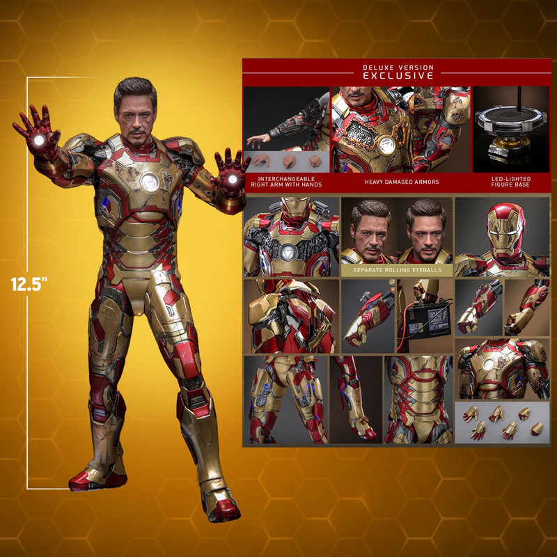 Iron Man 3 - Iron Man Mark XLII (2.0) Deluxe 1/6th Scale Collectible Figure - MMS759D66