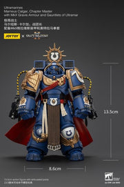 Warhammer 40K - Ultramarines - Space Marine 2 - Marneus Calgar Chapter Master with MKX Gravis Armour and Gauntlets of Ultramar - Collectables > Action Figures > toys -  Joy Toy