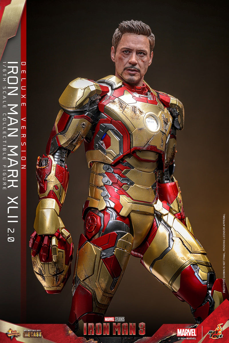 Iron Man 3 - Iron Man Mark XLII (2.0) Deluxe 1/6th Scale Collectible Figure - MMS759D66