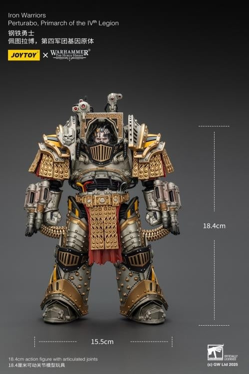 Warhammer 40K - The Horus Heresy - Iron Warriors - Perturabo, Primarch of the IVth Legion 1/18 Scale Action Figure - Collectables > Action Figures > toys -  Joy Toy