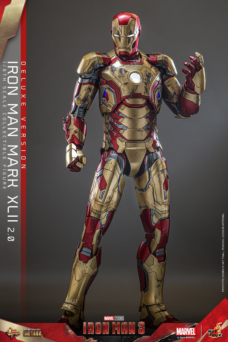 Iron Man 3 - Iron Man Mark XLII (2.0) Deluxe 1/6th Scale Collectible Figure - MMS759D66