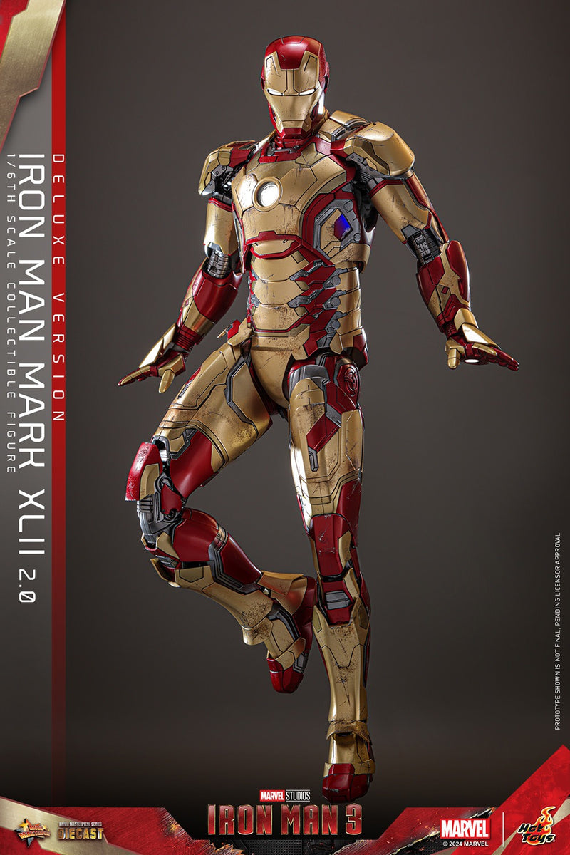 Iron Man 3 - Iron Man Mark XLII (2.0) Deluxe 1/6th Scale Collectible Figure - MMS759D66