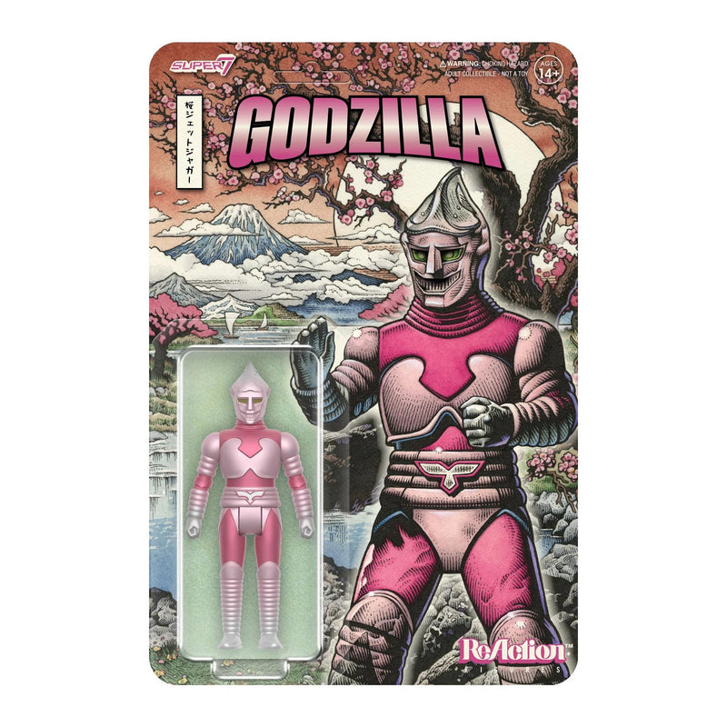 Godzilla vs. Megalon - ReAction - Jet Jaguar (Cherry Blossom Festival) - Action & Toy Figures -  Super7