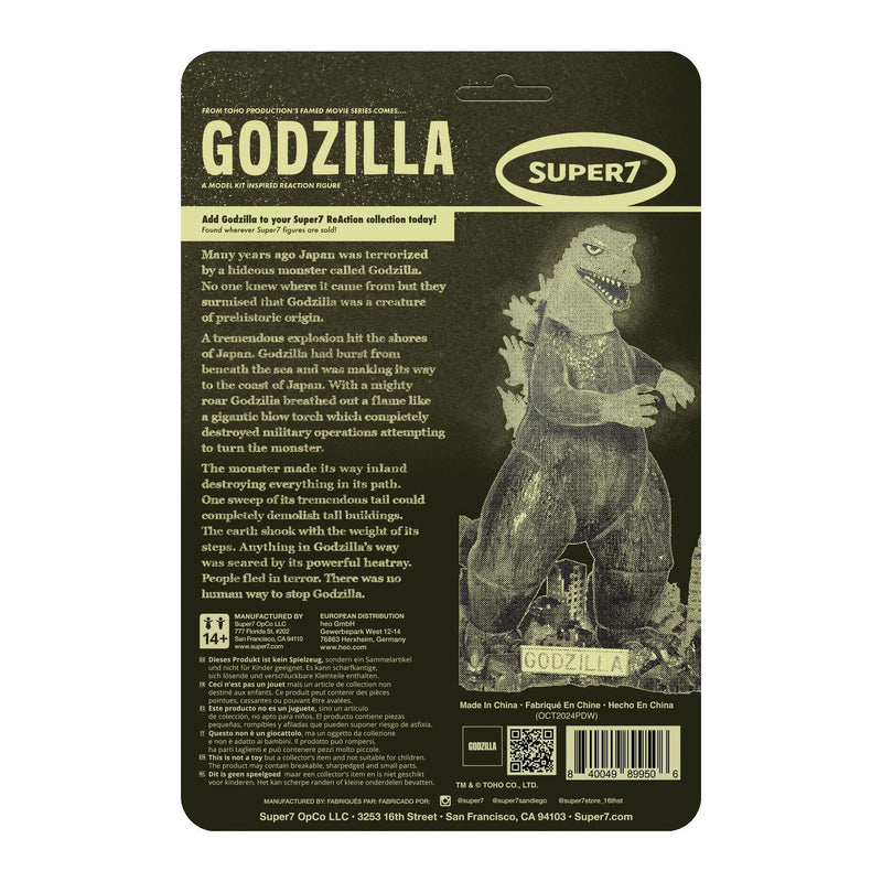 Godzilla - ReAction - Godzilla Model Kit (Glow) - Action & Toy Figures -  Super7