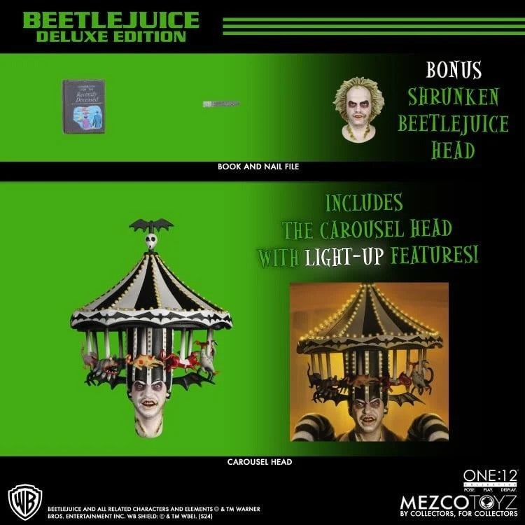 Beetlejuice (1988) - One:12 Collective - Beetlejuice Deluxe Edition - Collectables > Action Figures > toys -  MEZCO TOYS