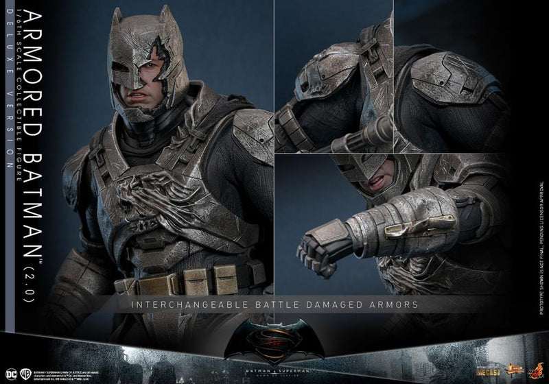 Batman v Superman: Dawn of Justice - Armored Batman (2.0) Deluxe 1/6th Scale Collectible Figure - MMS743D63
