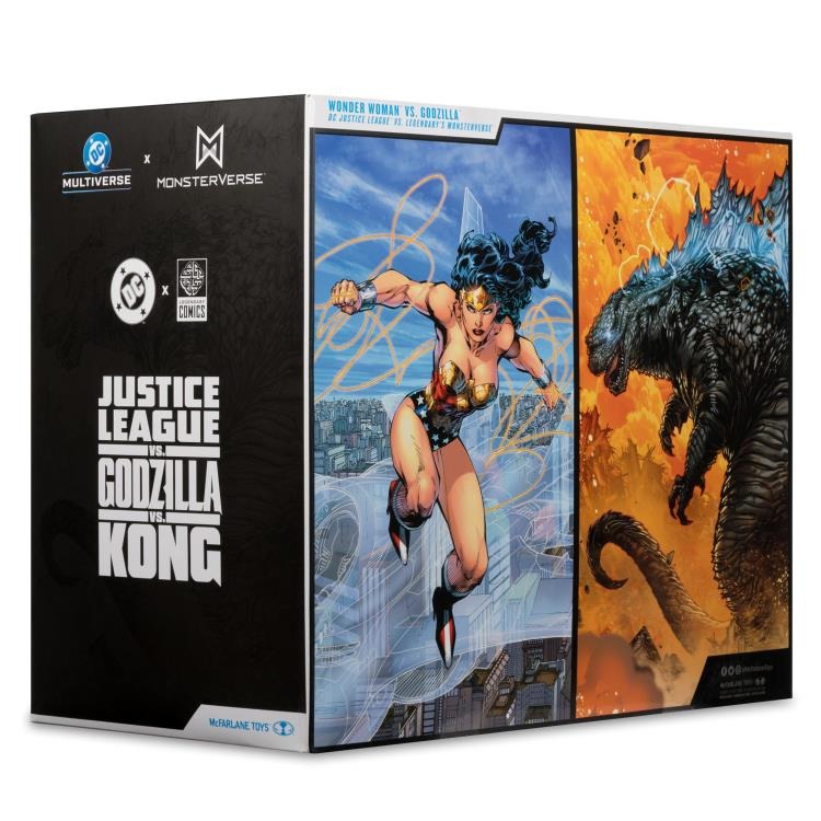 DC Multiverse - Justice League vs. Godzilla vs. Kong - Wonder Woman vs. Godzilla Figure Two-Pack - Collectables > Action Figures > toys -  McFarlane Toys