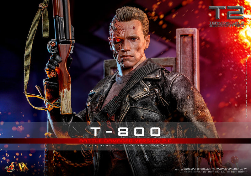 Terminator 2: Judgement Day - T-800 (Battle Damaged Version 2.0) 1/6th Scale Collectible - DX46