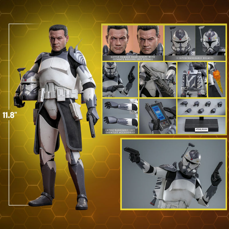 Star Wars: The Clone Wars - Clone Commander Wolffe 1/6th Scale Collectible Figure - TMS141