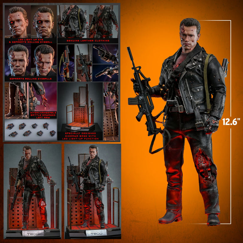 Terminator 2: Judgement Day - T-800 (Battle Damaged Version 2.0) 1/6th Scale Collectible - DX46