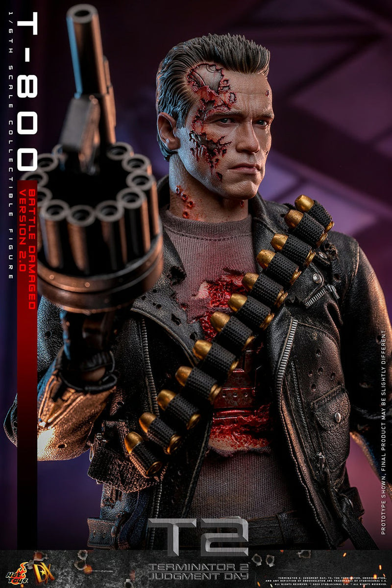 Terminator 2: Judgement Day - T-800 (Battle Damaged Version 2.0) 1/6th Scale Collectible - DX46