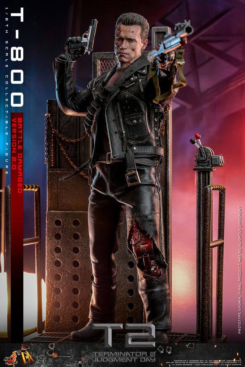 Terminator 2: Judgement Day - T-800 (Battle Damaged Version 2.0) 1/6th Scale Collectible - DX46