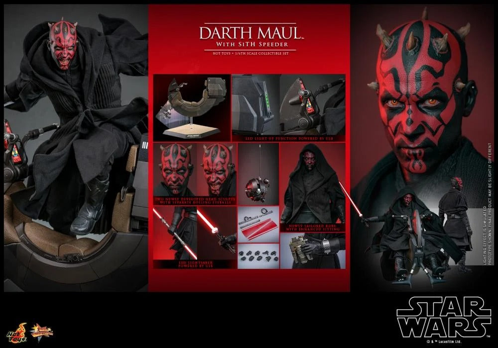 Star Wars: The Phantom Menace - Darth Maul With Sith Speeder