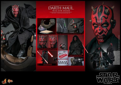 Star Wars: The Phantom Menace - Darth Maul With Sith Speeder 1/6th Scale Collectible Figure Set - MMS749 - Collectables > Action Figures > toys -  Hot Toys