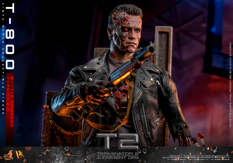 Terminator 2: Judgement Day - T-800 (Battle Damaged Version 2.0) 1/6th Scale Collectible - DX46