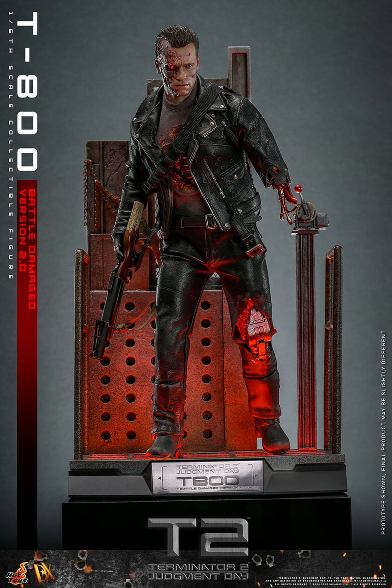 Terminator 2: Judgement Day - T-800 (Battle Damaged Version 2.0) 1/6th Scale Collectible - DX46