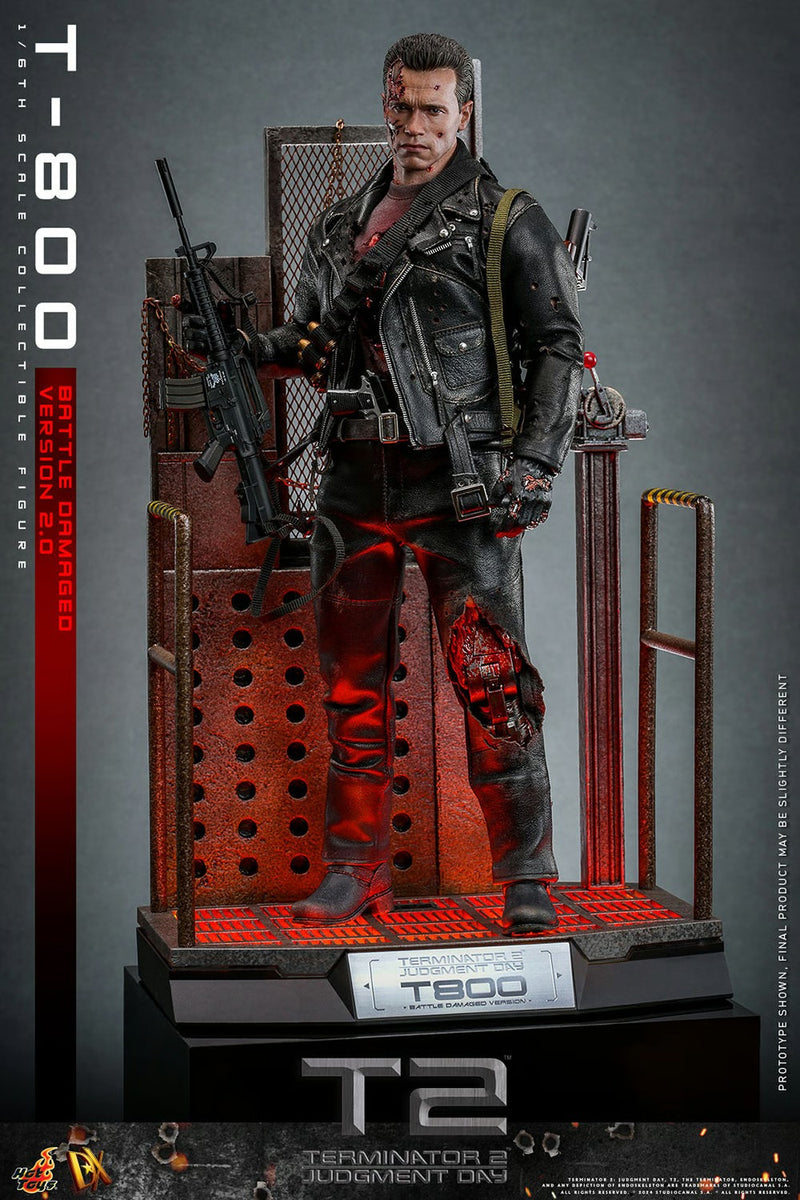 Terminator 2: Judgement Day - T-800 (Battle Damaged Version 2.0) 1/6th Scale Collectible - DX46