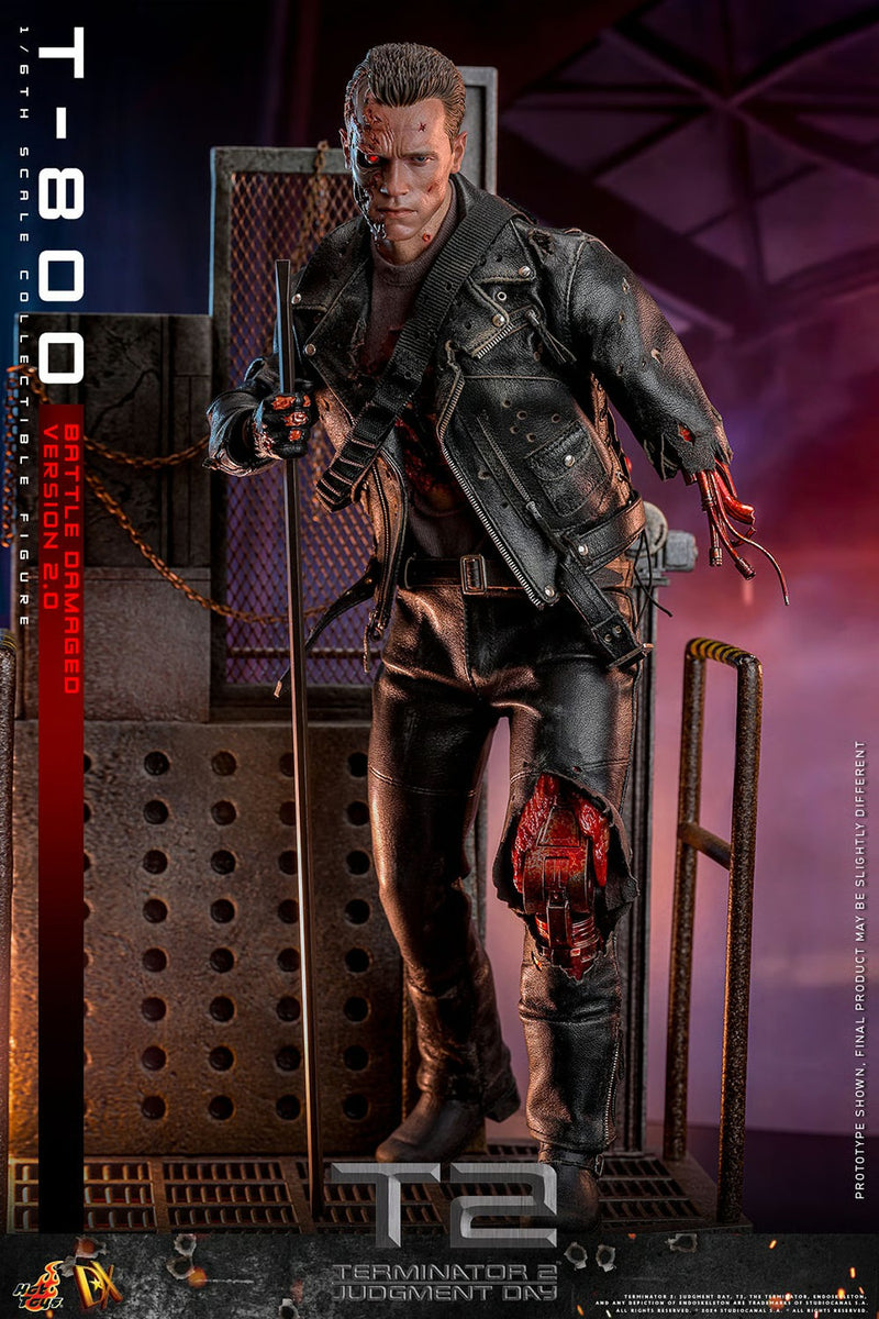 Terminator 2: Judgement Day - T-800 (Battle Damaged Version 2.0) 1/6th Scale Collectible - DX46