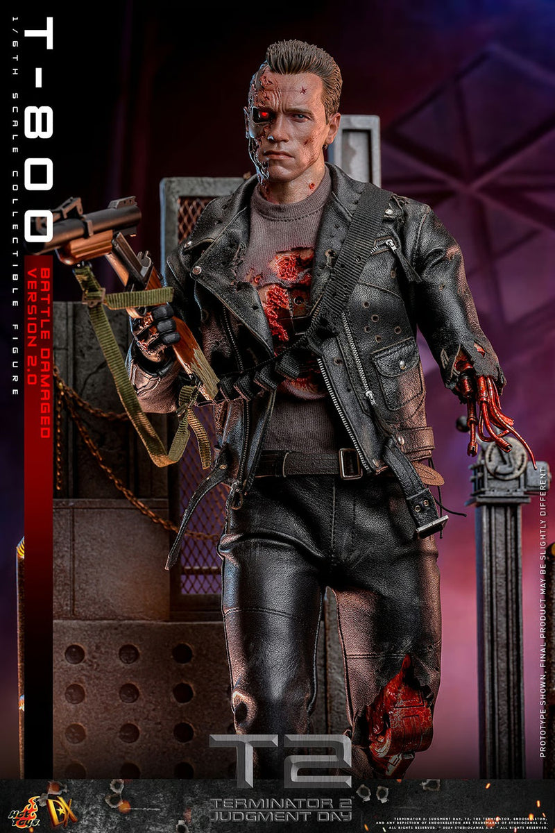 Terminator 2: Judgement Day - T-800 (Battle Damaged Version 2.0) 1/6th Scale Collectible - DX46