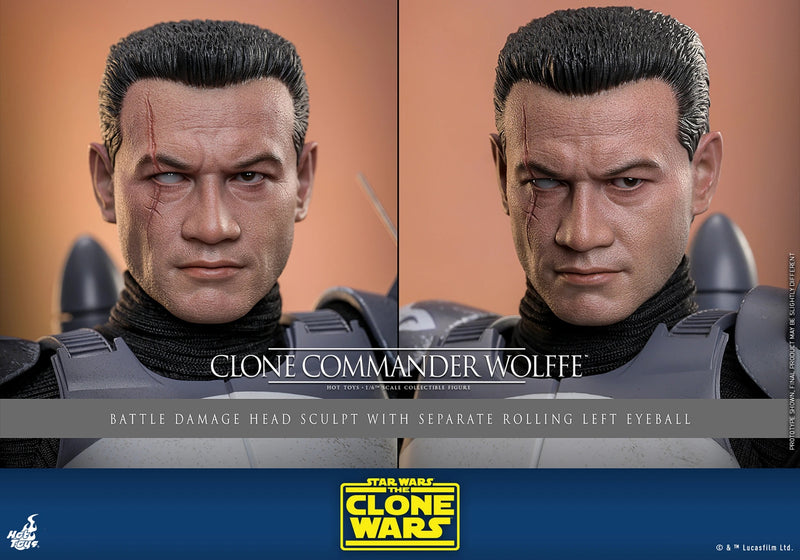 Star Wars: The Clone Wars - Clone Commander Wolffe 1/6th Scale Collectible Figure - TMS141