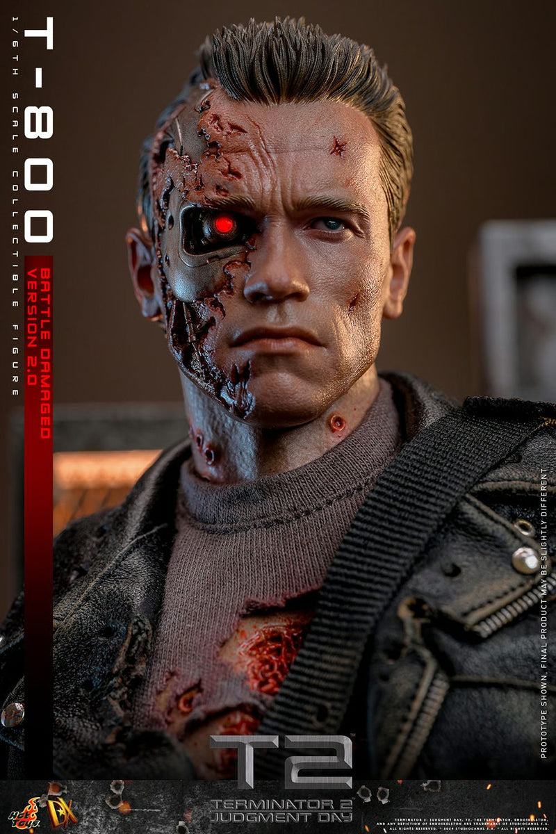 Terminator 2: Judgement Day - T-800 (Battle Damaged Version 2.0) 1/6th Scale Collectible - DX46