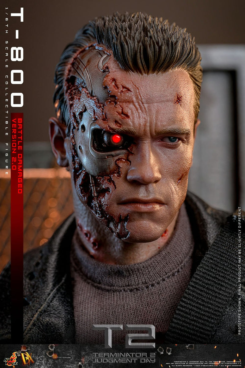 Terminator 2: Judgement Day - T-800 (Battle Damaged Version 2.0) 1/6th Scale Collectible - DX46