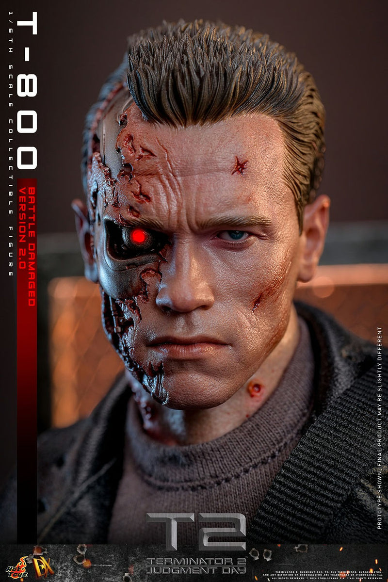 Terminator 2: Judgement Day - T-800 (Battle Damaged Version 2.0) 1/6th Scale Collectible - DX46