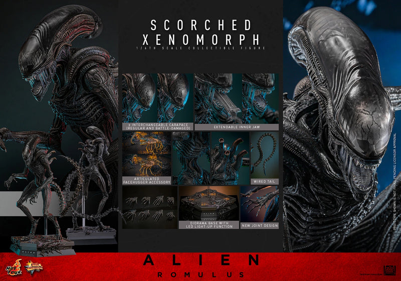 Alien: Romulus - Scorched Xenomorph 1/6th Scale Collectible Figure - MMS784