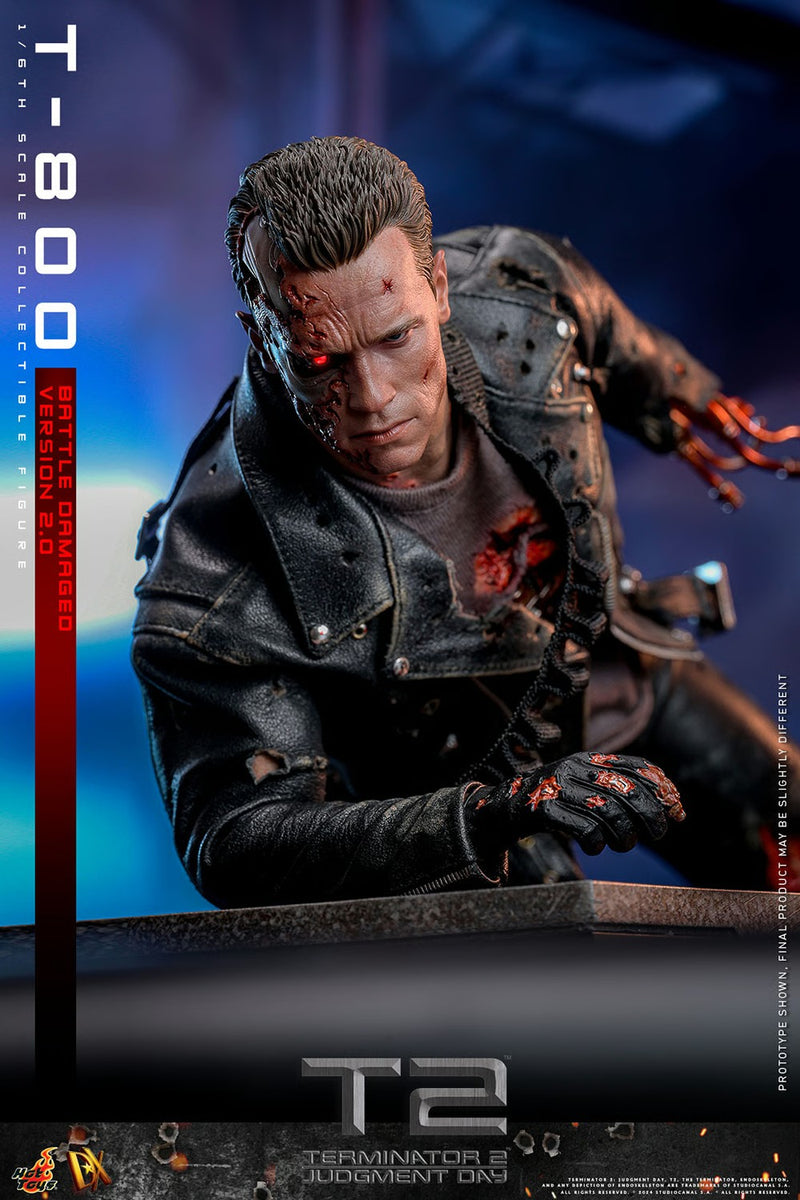 Terminator 2: Judgement Day - T-800 (Battle Damaged Version 2.0) 1/6th Scale Collectible - DX46