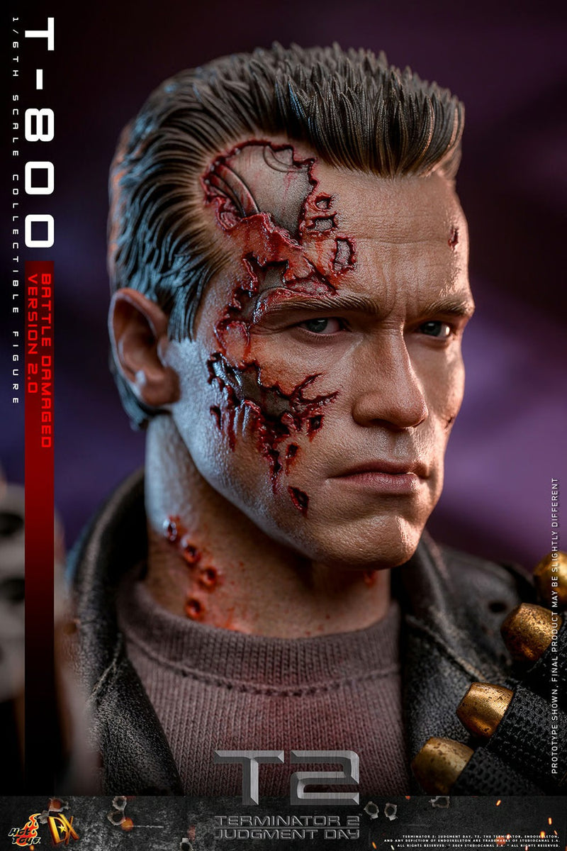 Terminator 2: Judgement Day - T-800 (Battle Damaged Version 2.0) 1/6th Scale Collectible - DX46