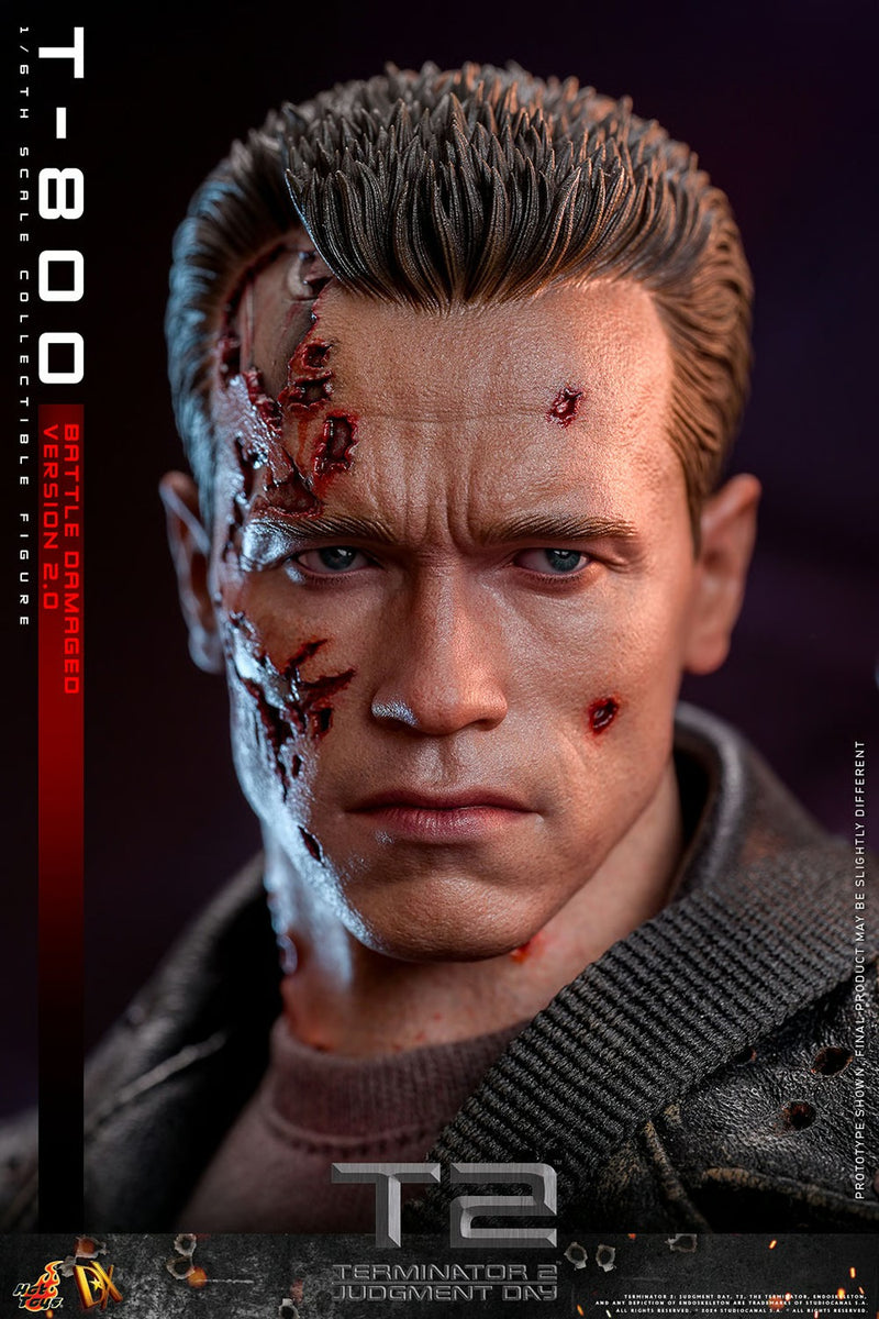 Terminator 2: Judgement Day - T-800 (Battle Damaged Version 2.0) 1/6th Scale Collectible - DX46