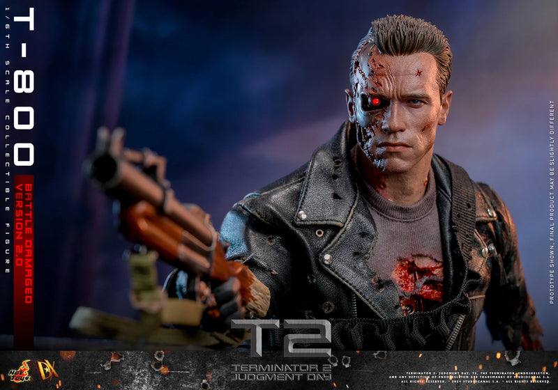 Terminator 2: Judgement Day - T-800 (Battle Damaged Version 2.0) 1/6th Scale Collectible - DX46