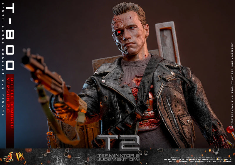 Terminator 2: Judgement Day - T-800 (Battle Damaged Version 2.0) 1/6th Scale Collectible - DX46