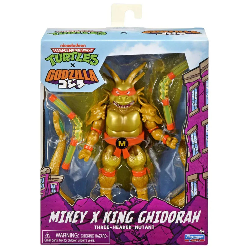 Teenage Mutant Ninja Turtles x Godzilla - Mikey x King Ghidorah - Collectables > Action Figures > toy -  PLAYMATES