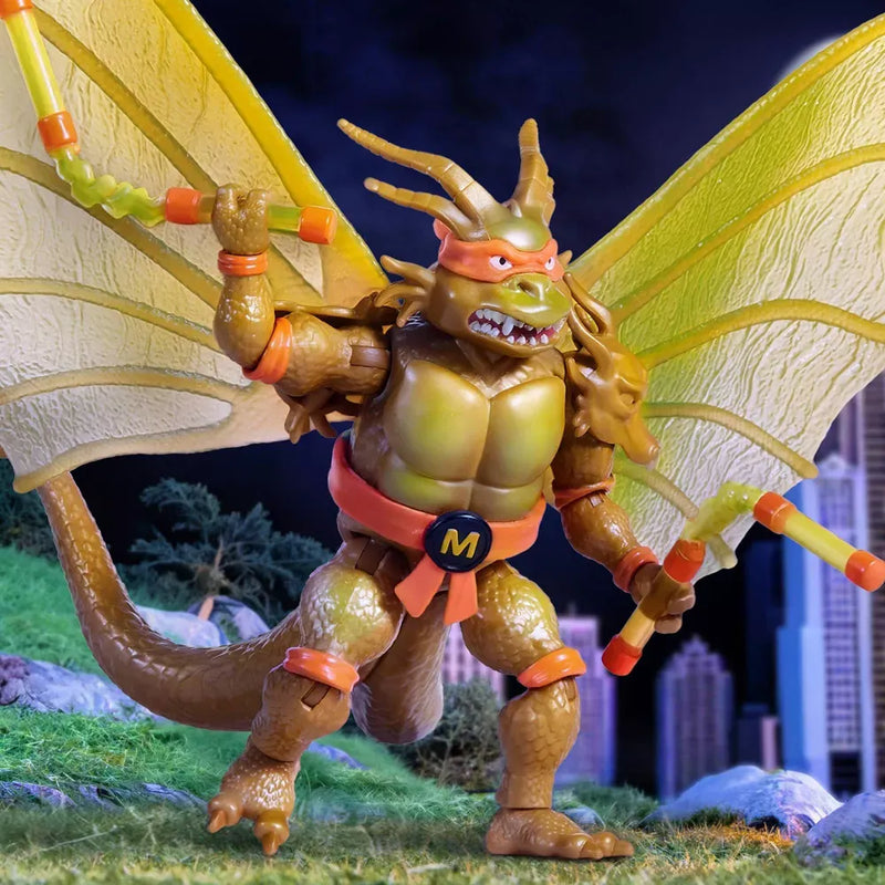 Teenage Mutant Ninja Turtles x Godzilla - Mikey x King Ghidorah - Collectables > Action Figures > toy -  PLAYMATES